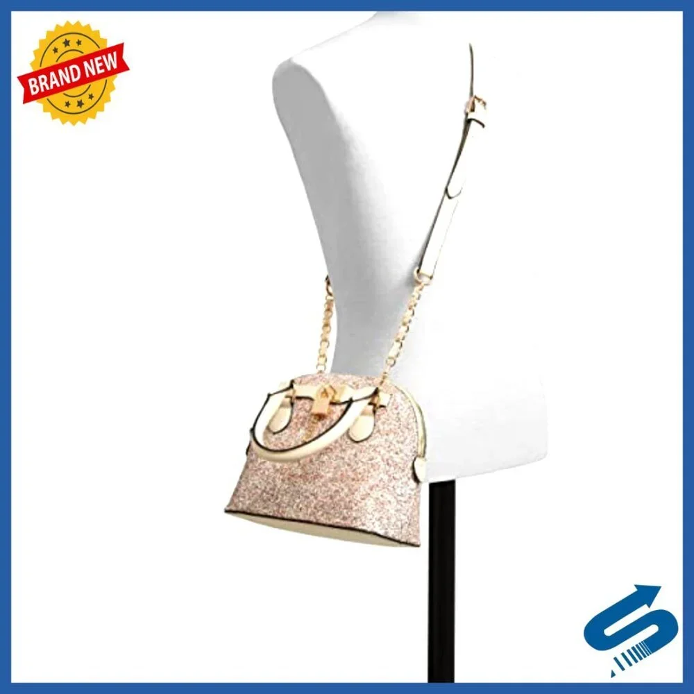 Small Dome Satchel Handbag, Synthetic, Compact Day to Night Bag